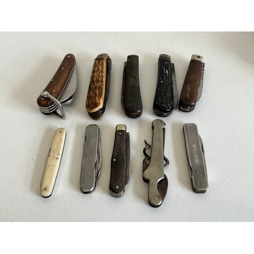 258 - 10 x ASSORTED PENKNIVES