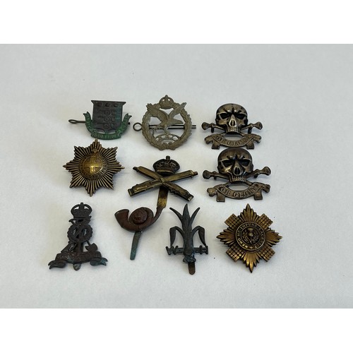 100 - 10 x ASSORTED CAP BADGES