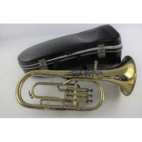 482 - Vintage BOOSEY & HAWKES Tuba 800748 w/ Original Fitted Case