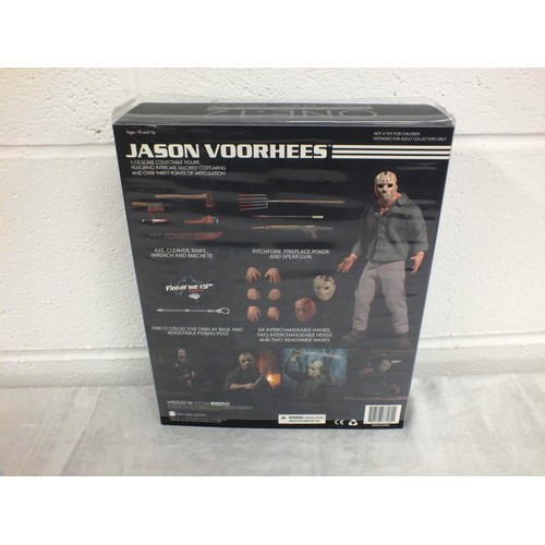 1 - MEZCO 0NE:12 COLLECTIVE FRIDAY THE 13th PART 3 JASON VOORHEES ACTION FIGURE - BRAND NEW