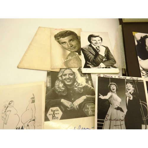 54 - ALBUM OF POSTCARDS- MOSTLY FAMOUS PERSONALITIES INCLUDES DORIS DAY, TONY MARTIN ETC