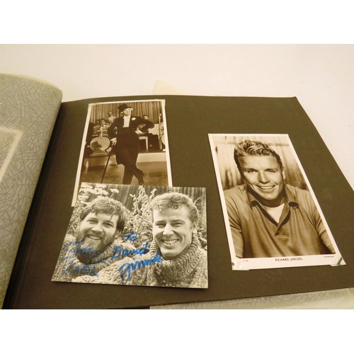 54 - ALBUM OF POSTCARDS- MOSTLY FAMOUS PERSONALITIES INCLUDES DORIS DAY, TONY MARTIN ETC