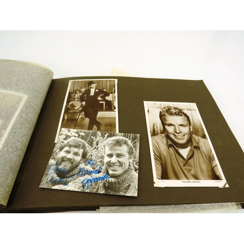 54 - ALBUM OF POSTCARDS- MOSTLY FAMOUS PERSONALITIES INCLUDES DORIS DAY, TONY MARTIN ETC