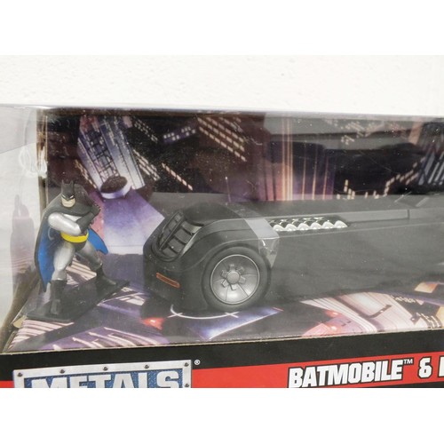 6 - METALS DIECAST BATMOBILE & BATMAN - BRAND NEW