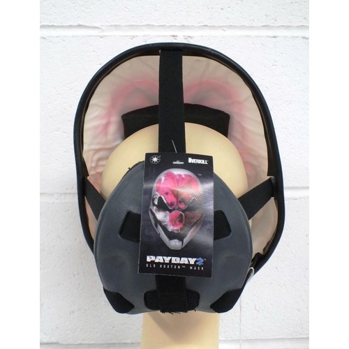 12 - Official PAYDAY 2 - Hard Vinyl Face Mask - Old Hoxton - As new with Labels