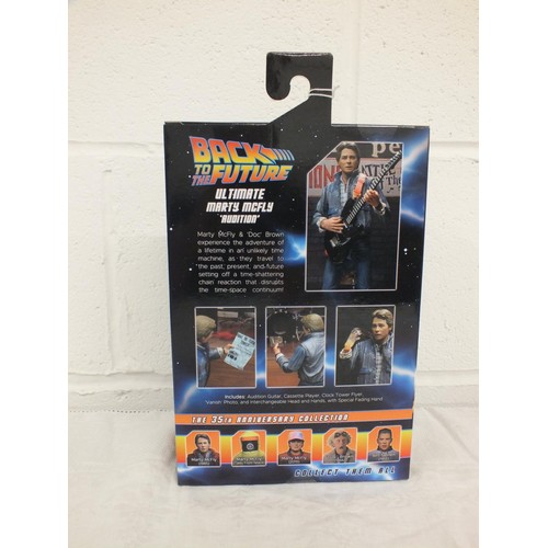 37 - NECA - BACK TO THE FUTURE - ULTIMATE MARTY McFLY 'AUDITION' ACTION FIGURE - BRAND NEW