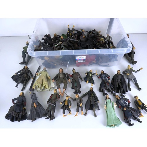 303 - LARGE LOT OF LORD OF THE RINGS ACTION FIGURES