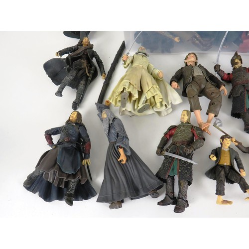 303 - LARGE LOT OF LORD OF THE RINGS ACTION FIGURES