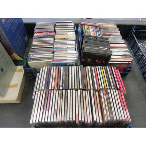 310 - 3 x TRAYS OF CD'S AND DVD'S