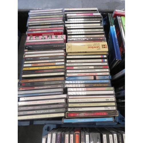 310 - 3 x TRAYS OF CD'S AND DVD'S