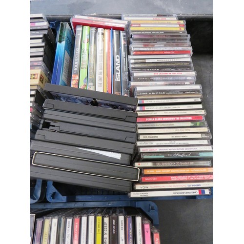 310 - 3 x TRAYS OF CD'S AND DVD'S