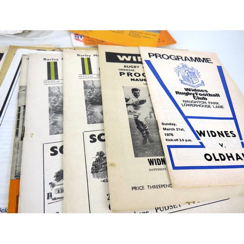 105 - 50 x OLD RUGBY LEAGUE PROGRAMMES
