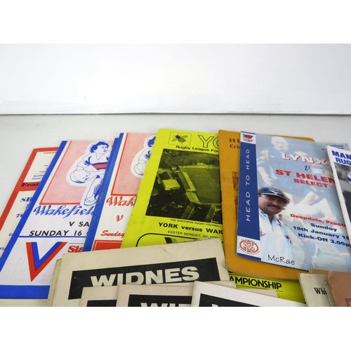 106 - 50 x OLD RUGBY LEAGUE PROGRAMMES