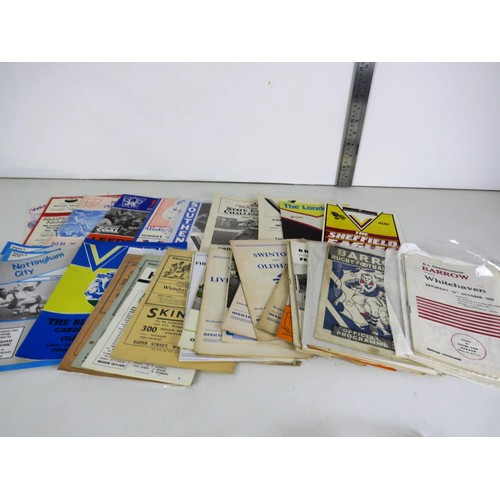 107 - 50 x OLD RUGBY LEAGUE PROGRAMMES