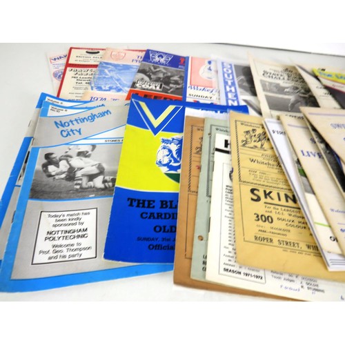 107 - 50 x OLD RUGBY LEAGUE PROGRAMMES