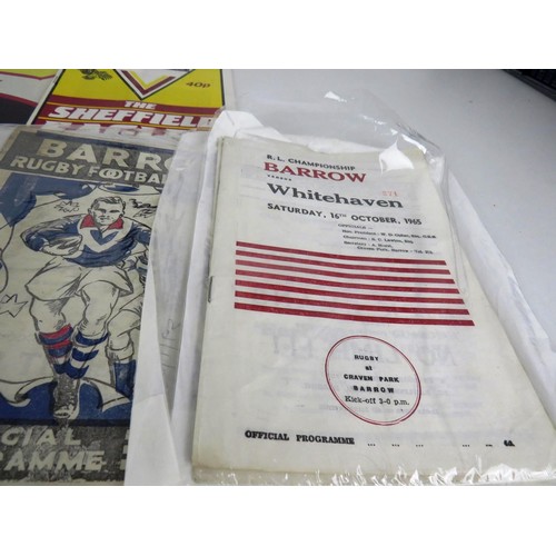 107 - 50 x OLD RUGBY LEAGUE PROGRAMMES