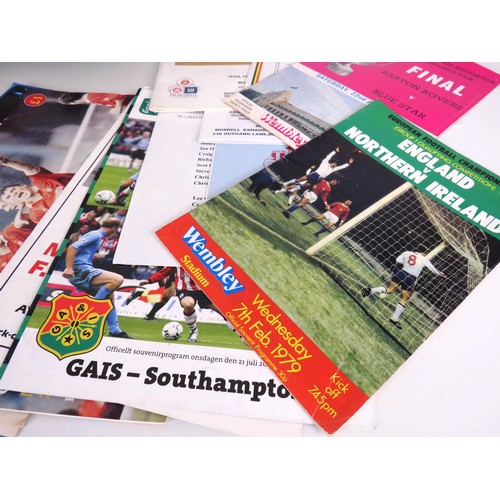 109 - 110 x FOOTBALL PROGRAMMES