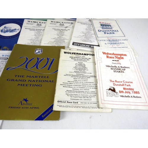 110 - 156 x HORSE RACECARDS