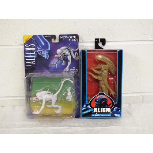 18 - 2 x Neca Alien Figures - The Alien (prototype suit) and Neomorph Alien - Both As new in Packets