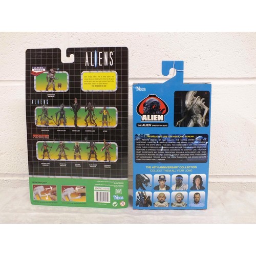 18 - 2 x Neca Alien Figures - The Alien (prototype suit) and Neomorph Alien - Both As new in Packets