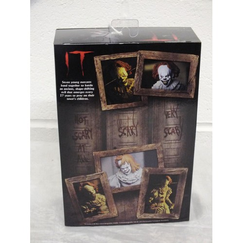 49 - NECA IT WELL HOUSE PENNYWISE CLOWN ACTION FIGURE - Boxed as New