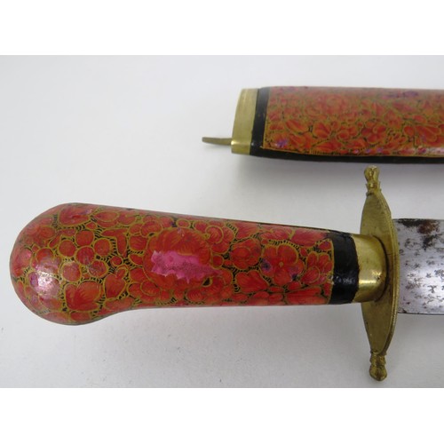 253 - 2 x ORIENTAL KNIVES IN SHEATHS