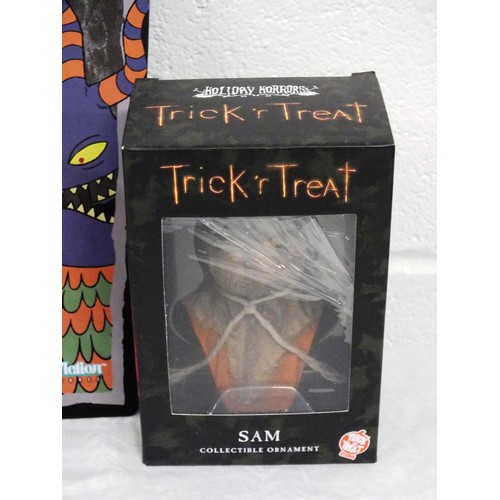 169 - 3 x COLLECTABLES - TIM BURTON'S HARLEQUIN DEMON, EDWARD SCISSORHANDS & TRICK OR TREAT 