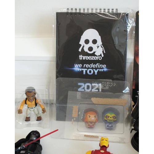 175 - MIXED LOT OF NEW COLLECTABLE TOYS INCLUDES - IT PENNYWISE THE CLOWN FIGURE, STAR WARS FUNKO, GOOD GU... 