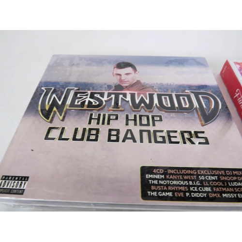 266 - 6 x NEW BOX SETS - HIP HOP, SEVENTIES, SIXTIES, KISSTORYM WESTWOOD HIP HOP, DISCO