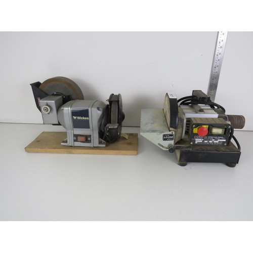 317 - 370 WET AND DRY BENCH GRINDER, ISD, GRINDER/SANDER