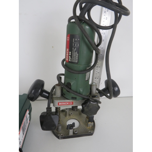 323 - BOSCH PSR18 CORDLESS DRILL AND BOSCH POF52 ROUTER