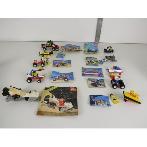 338 - 10 x LEGO VEHICLE SETS INCLUDES FIGURES