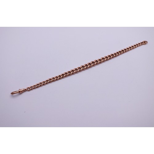 96 - 9ct ROSE GOLD ALBERT CHAIN 8