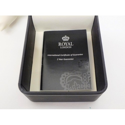 99 - ROYAL LONDON MENS WATCH BOXED WITH GUARANTEE