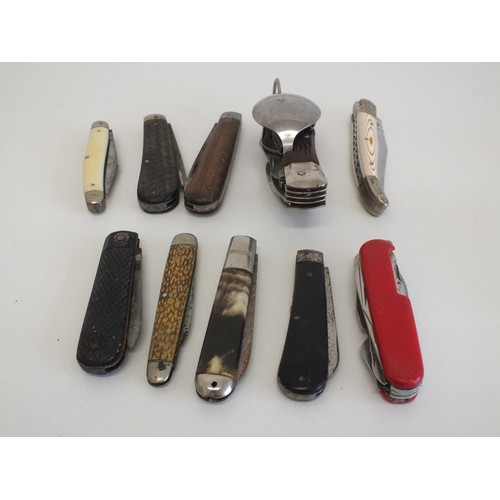 575 - 10 x Vintage Assorted Pocket & Pen KNIVES