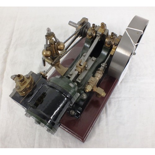 36 - A FINE STUART TURNER No 9 LIVE STEAM HORIZONTAL STATIONARY ENGINE WITH ASSEMBLY INSTRUCTIONS AND BOO... 