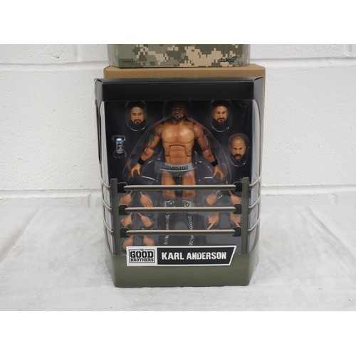 5 - GOOD BROTHERS WRESTLING ULTIMATES ACTION FIGURE KARL ANDERSON, IMPACT WRESTLING  - BOXED AS NEW