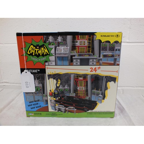 10 - MCFARLANE DC RETRO BATMAN 66 BATCAVE FIGURE PLAYSET - BOXED AS NEW