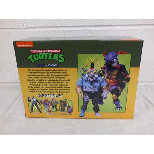 22 - NECA ANTRAX AND SCUMBAG TMNT 2-PACK 18Ccm FIGURES - BOXED AS NEW