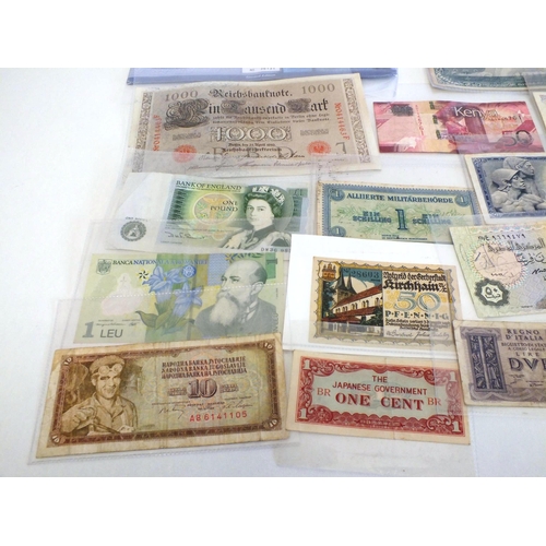 66 - COLLECTION OF BANKNOTES AND COINS