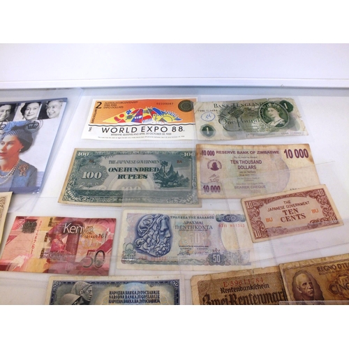 66 - COLLECTION OF BANKNOTES AND COINS