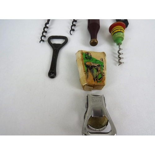 89 - 7 x VINTAGE BOTTLE OPENER/ CORKSCREWS