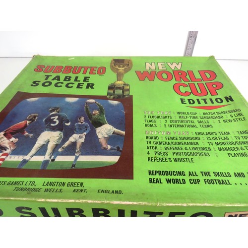 SUBBUTEO NEW WORLD CUP EDITION VINTAGE TABLE SOCCER 1970-71