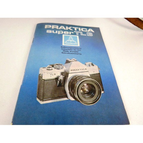 98 - PRACTICA SUPER TL3 CAMERA AND INSTRUCTIONS