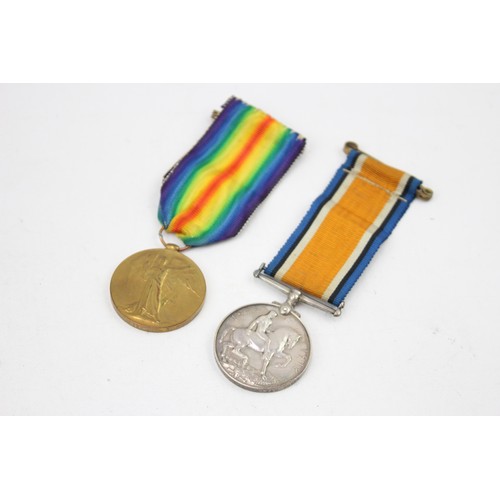 531 - WW1 Medal Pair & Original Ribbons Named 43508 Pte W. Attwood, Liverpool Regt