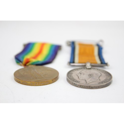 531 - WW1 Medal Pair & Original Ribbons Named 43508 Pte W. Attwood, Liverpool Regt