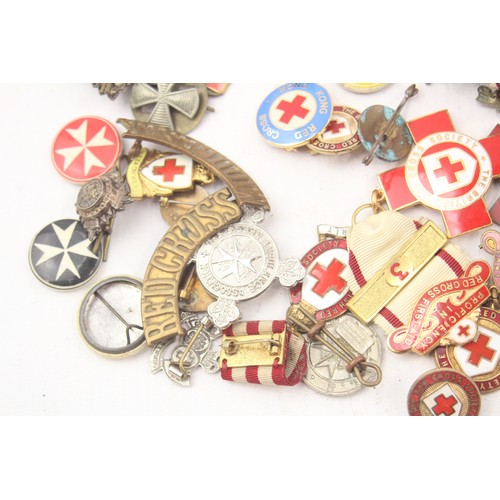 539 - Job Lot British Red Cross & Order of St John Medals & Badges Inc For Merit, Etc