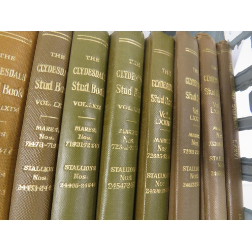 108 - THE CLYDESDALE STUD BOOK- 1936-1957 18 VOLUMES