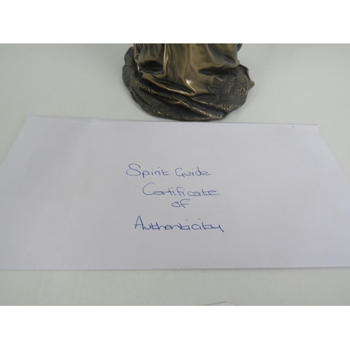 57 - ANNE STOKES LIMITED EDIITION BRONZED ANGEL AND CERTIFICATE - NUMBER 0341