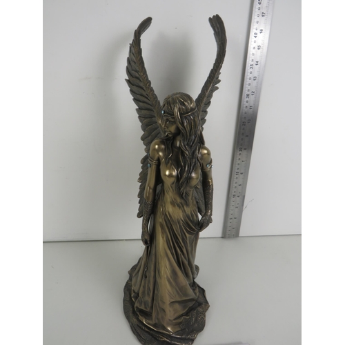 57 - ANNE STOKES LIMITED EDIITION BRONZED ANGEL AND CERTIFICATE - NUMBER 0341